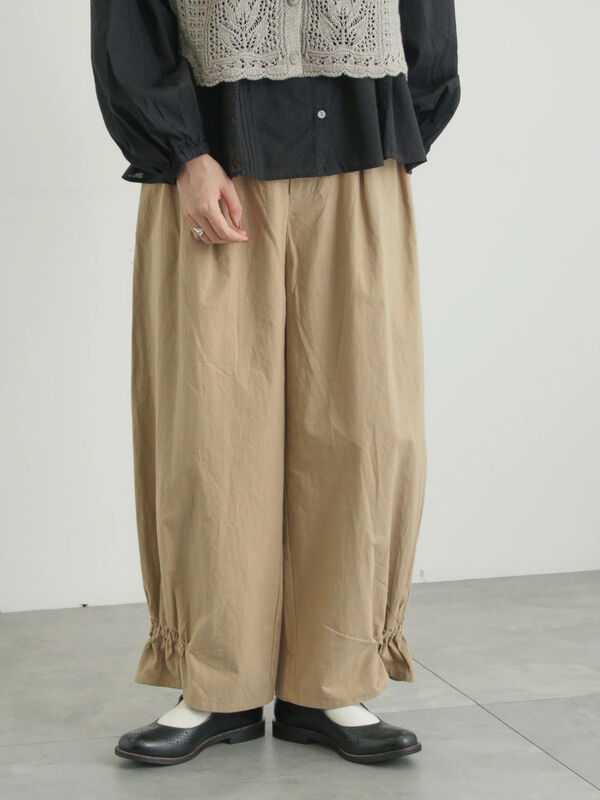 馬布バレルパンツ（ベージュ）｜TSUHARU by Samansa Mos2（ツハルバイサマンサモスモス）通販