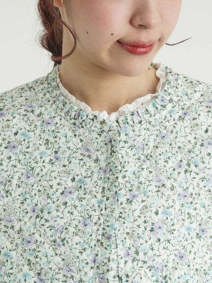 【LIBERTY】BEATRICE柄キルトベスト（ピンク/ラベンダー）｜TSUHARU by Samansa Mos2（ツハルバイサマンサモスモス）通販