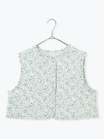 【LIBERTY】BEATRICE柄キルトベスト（ピンク/ラベンダー）｜TSUHARU by Samansa Mos2（ツハルバイサマンサモスモス）通販