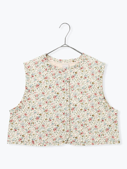 【LIBERTY】BEATRICE柄キルトベスト（ピンク/ラベンダー）｜TSUHARU by Samansa Mos2（ツハルバイサマンサモスモス）通販