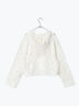 【WHITE COLLECTION】オーバーレースフード付きボレロ（ホワイト）｜TSUHARU by Samansa Mos2（ツハルバイサマンサモスモス）通販