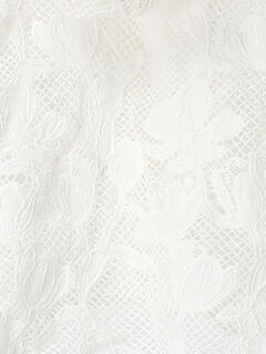 セール】 【WHITE COLLECTION】オーバーレースフード付きボレロ