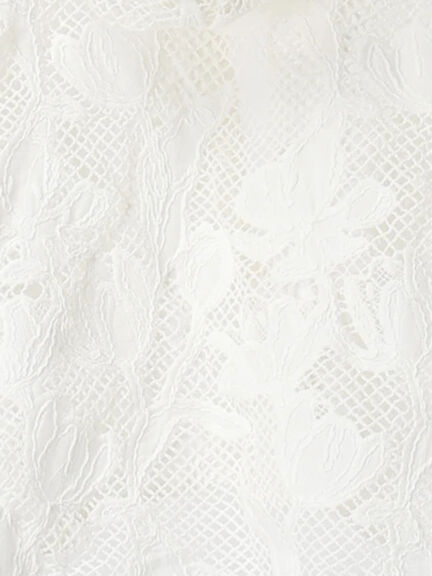 【WHITE COLLECTION】オーバーレースフード付きボレロ（ホワイト）｜TSUHARU by Samansa Mos2（ツハルバイサマンサモスモス）通販