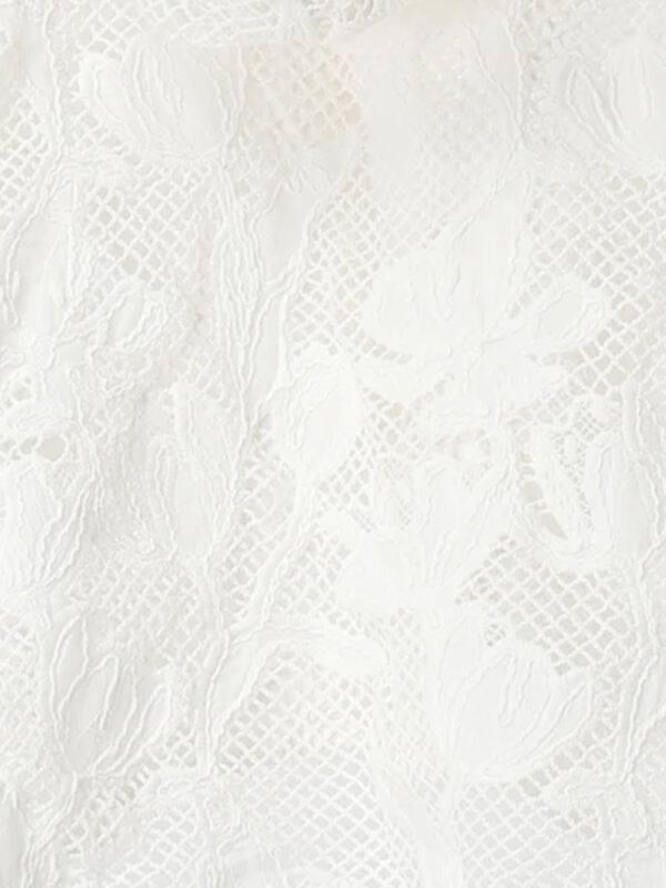 WHITE COLLECTION】オーバーレースフード付きボレロ（ホワイト