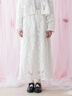 【WHITE COLLECTION】オーバーレーススカート（ホワイト）｜TSUHARU by Samansa Mos2（ツハルバイサマンサモスモス）通販