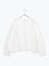【WHITE COLLECTION】オーバーレース切替ブラウス（ホワイト）｜TSUHARU by Samansa Mos2（ツハルバイサマンサモスモス）通販