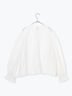 【WHITE COLLECTION】オーバーレース切替ブラウス（ホワイト）｜TSUHARU by Samansa Mos2（ツハルバイサマンサモスモス）通販