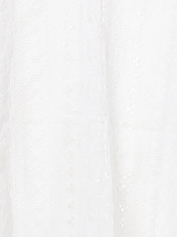 WHITE COLLECTION】オーバーレース切替ブラウス（ホワイト/トップス