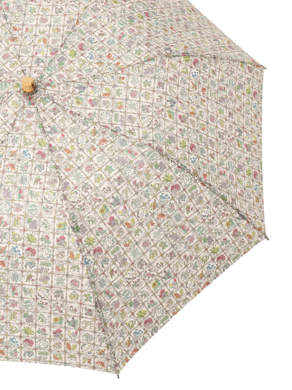 LIBERTY FABRICS】Botanical Language柄日傘（ブルー/キナリ/雑貨