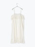 【WHITE COLLECTION】スカラップ刺繍キャミワンピース（ホワイト）｜TSUHARU by Samansa Mos2（ツハルバイサマンサモスモス）通販