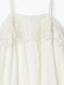 【WHITE COLLECTION】スカラップ刺繍キャミワンピース（ホワイト）｜TSUHARU by Samansa Mos2（ツハルバイサマンサモスモス）通販