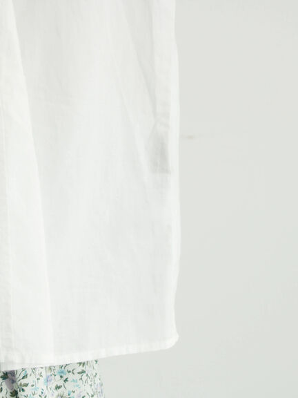 リバーレースラウンド切替ブラウス（オフホワイト/ブラック）｜TSUHARU by Samansa Mos2（ツハルバイサマンサモスモス）通販