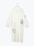 【WEB限定 Sサイズ】ランダム刺繍レース切替ワンピース（オフホワイト/チャコールグレー/ミント）｜TSUHARU by Samansa Mos2（ツハルバイサマンサモスモス）通販