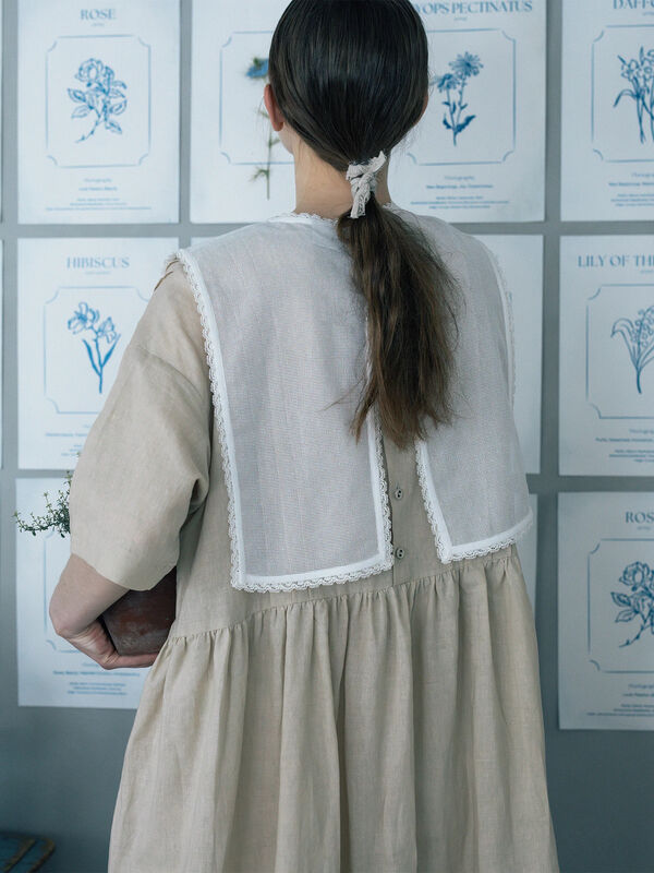 WEB限定 Sサイズ】メッシュ花刺繍ベスト付きワンピース