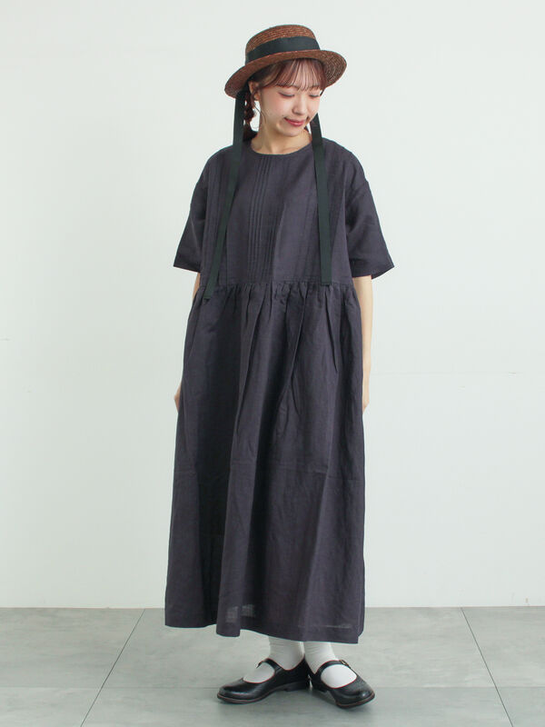 WEB限定 Sサイズ】メッシュ花刺繍ベスト付きワンピース