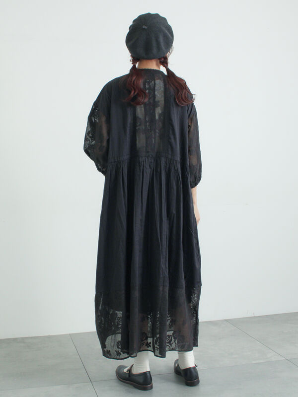 新品✨TSUHARU by SamansaMos2 レースパッチワークワンピース WEB限定 Sサイズ】オーバーレースパッチワークワンピース（ホワイト