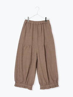 tukuroi】コットンジャカード製品染め裾フリルパンツ《WEB限定