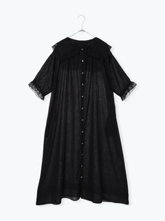 セール】 【WEB限定 Sサイズ】リバーレースピンタック襟付きワンピース
