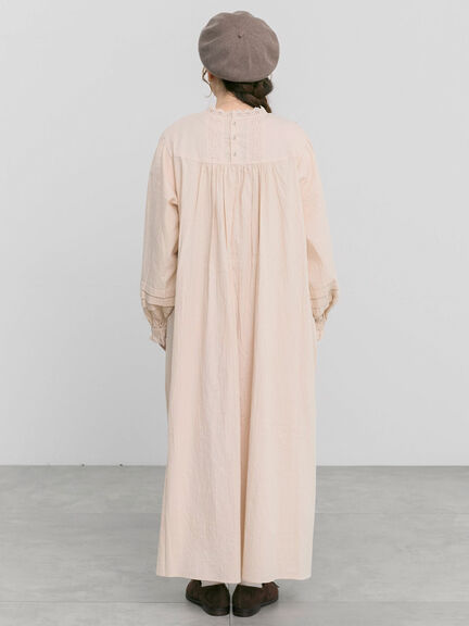 【ecru×brown collection】バテンレースワンピース【WEB限定 Sサイズ】（ブラウン/エクリュ）｜TSUHARU by Samansa Mos2（ツハルバイサマンサモスモス）通販
