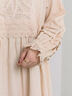 【ecru×brown collection】バテンレースワンピース【WEB限定 Sサイズ】（ブラウン/エクリュ）｜TSUHARU by Samansa Mos2（ツハルバイサマンサモスモス）通販
