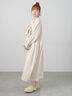 【ecru×brown collection】リネンフリルワンピース【WEB限定 Sサイズ】（ブラウン/エクリュ）｜TSUHARU by Samansa Mos2（ツハルバイサマンサモスモス）通販