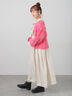 【ecru×brown collection】リネンフリルワンピース【WEB限定 Sサイズ】（ブラウン/エクリュ）｜TSUHARU by Samansa Mos2（ツハルバイサマンサモスモス）通販