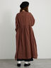 【ecru×brown collection】リネンフリルワンピース【WEB限定 Sサイズ】（ブラウン/エクリュ）｜TSUHARU by Samansa Mos2（ツハルバイサマンサモスモス）通販
