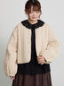 【ecru×brown collection】キルトジャケット（ブラウン/エクリュ）｜TSUHARU by Samansa Mos2（ツハルバイサマンサモスモス）通販