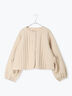 【ecru×brown collection】キルトジャケット（ブラウン/エクリュ）｜TSUHARU by Samansa Mos2（ツハルバイサマンサモスモス）通販