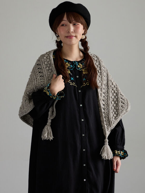 Embroidery collection】カラフル刺繍ワンピース【WEB限定 Sサイズ