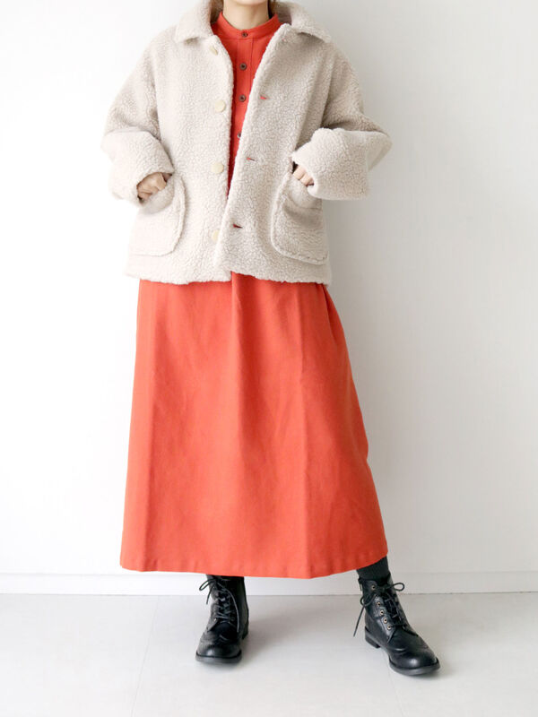 期間限定 フランネルシャツワンピース ベージュ オレンジ ネイビー ワンピース Sm2rhythm サマンサモスモス リズム 公式通販