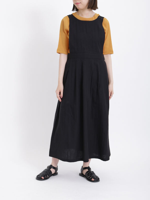 gauze#】エプロンワンピース