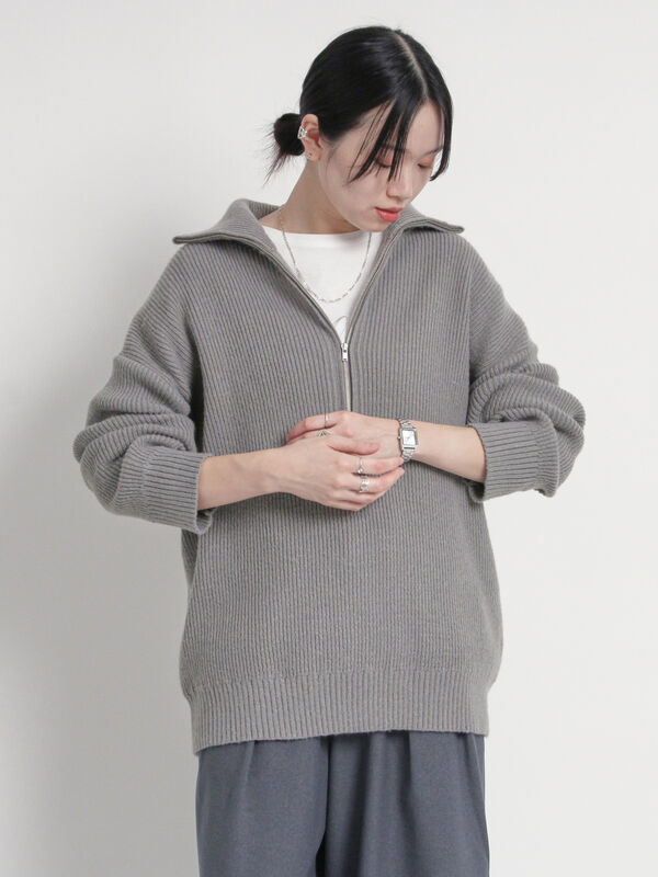 Maison Margiela ハーフジップ セーター | ブラック | FARFETCH JP