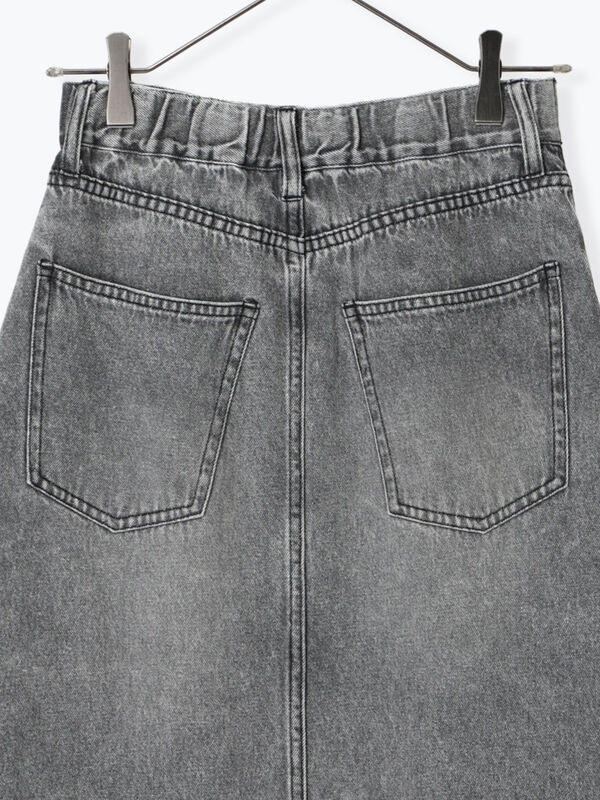 セール】 デニムロングスカート（グレー/ブルー/ボトムス/スカート