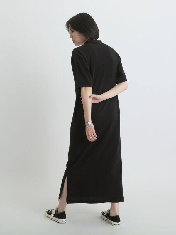 セール】 カノコポロワンピース（グレー/ブラック/ワンピース