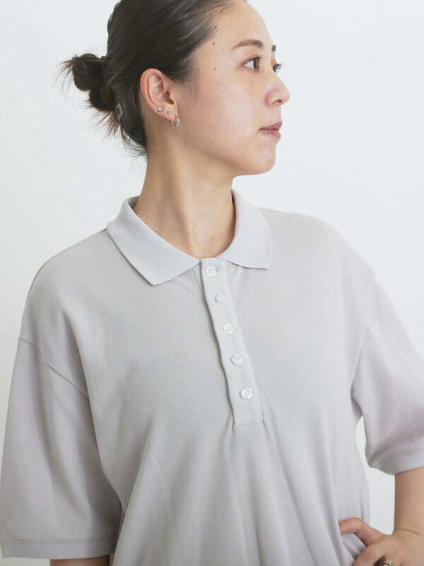 セール】 カノコポロワンピース（グレー/ブラック/ワンピース