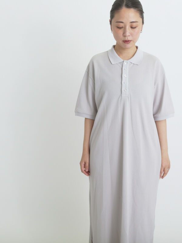 セール】 カノコポロワンピース（グレー/ブラック/ワンピース