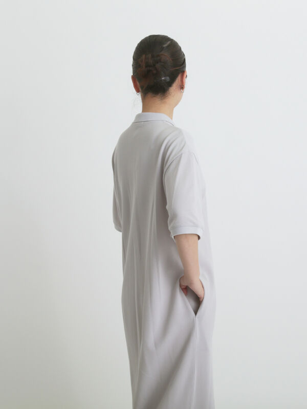 セール】 カノコポロワンピース（グレー/ブラック/ワンピース