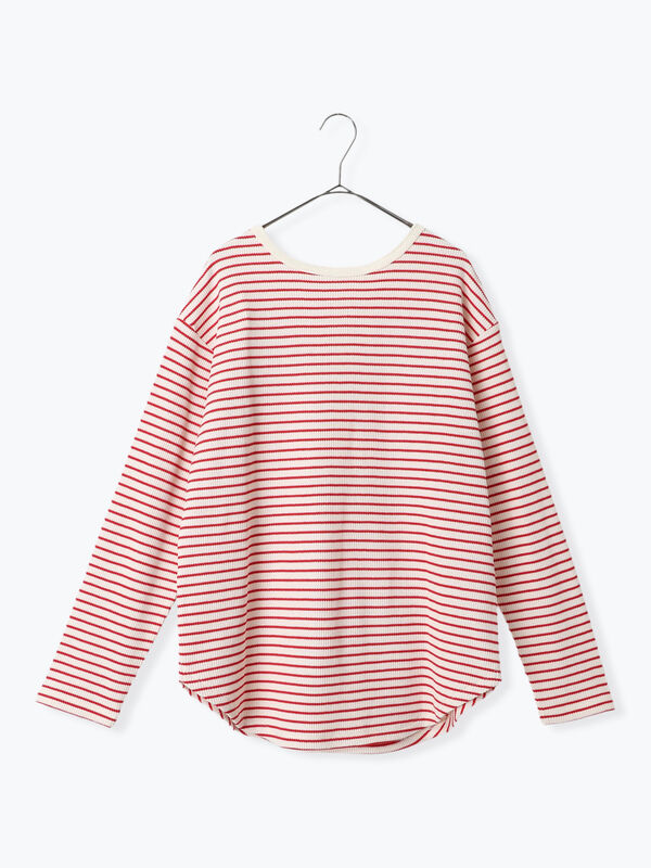 セール】 2wayヘンリーネックプルオーバー（ブラック/レッド/キナリ