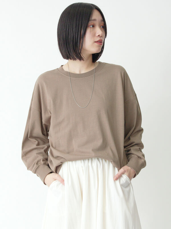 セール】 ドルマンスリーブT（オフホワイト/モカ/ブルー/トップス