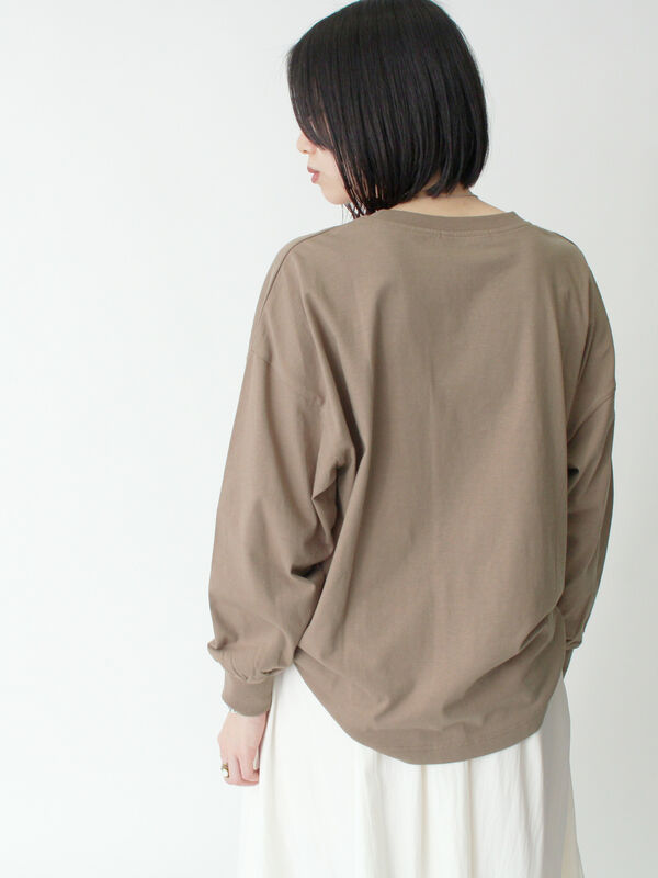 セール】 ドルマンスリーブT（オフホワイト/モカ/ブルー/トップス