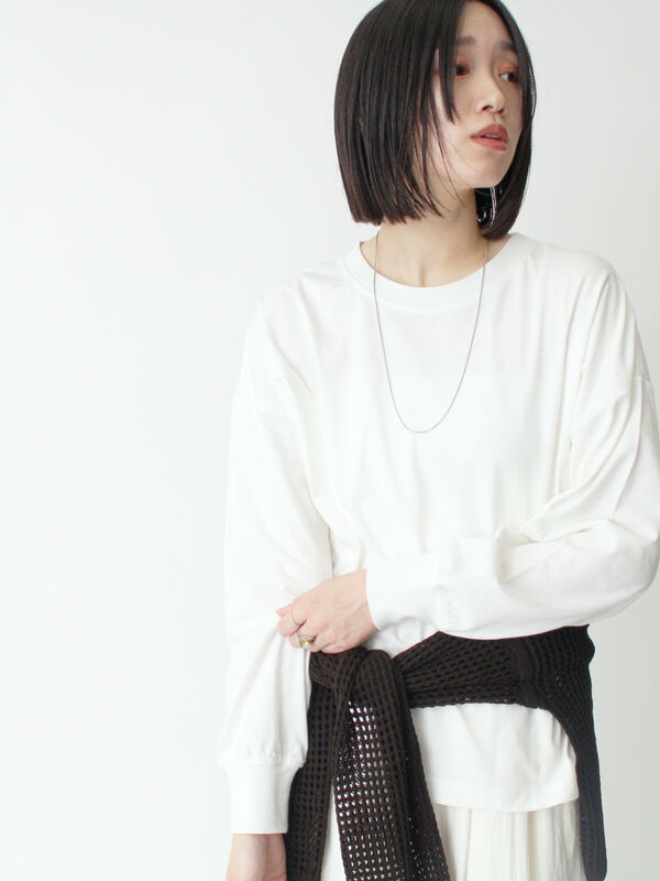 セール】 ドルマンスリーブT（オフホワイト/モカ/ブルー/トップス