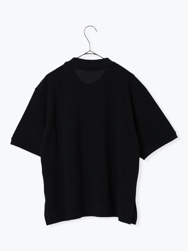 カノコポロシャツ(グレー/ブラック/トップス/シャツ・ブラウス カノコポロシャツ(グレー/ブラック/トップス/シャツ・ブラウス