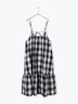 シャーリングチェックキャミワンピース（オフホワイト/ブラウン）｜sm2rhythm（サマンサモスモス リズム）通販