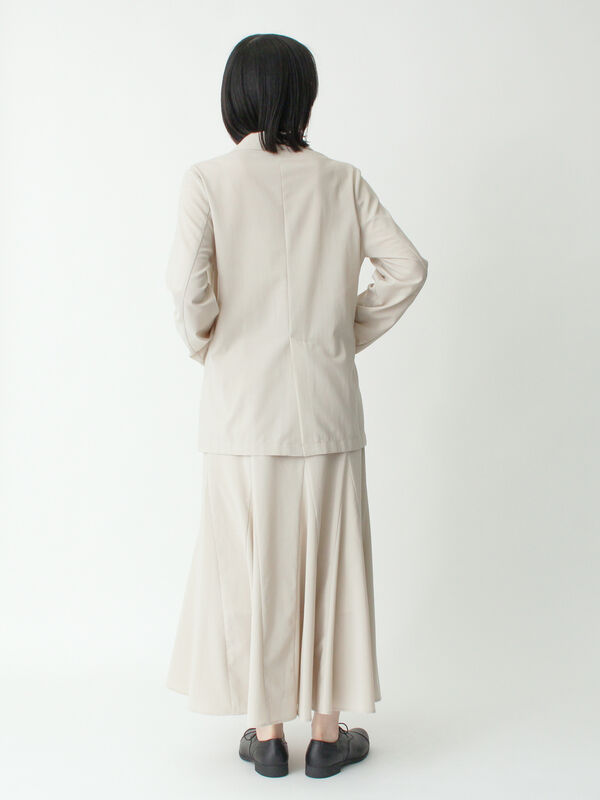 セール】 リネン混ジャケット(セットアップ可)（ブラック/ライト