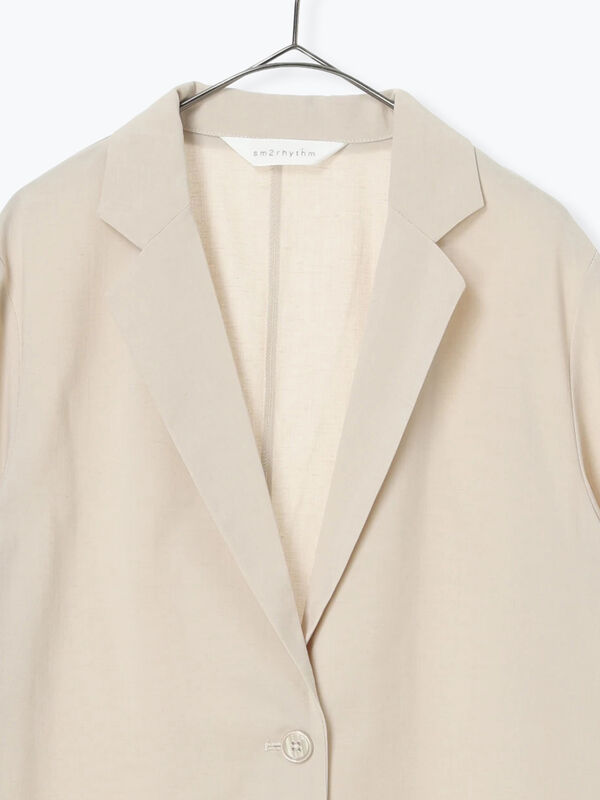 theory サマージャケット 麻混 リネン ストライプ柄 ベージュ SUMMER JACKETS | Theory luxe（セオリーリュクス）公式通販サイト