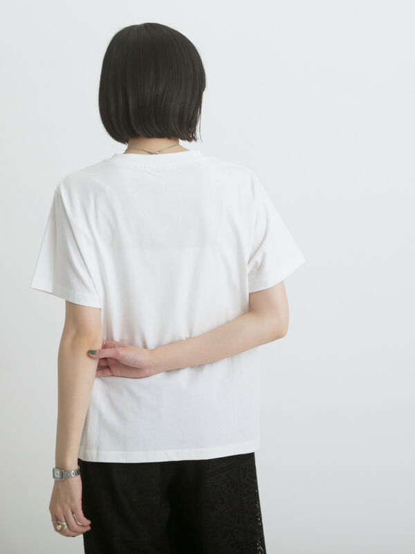 セール】 フォトプリントTシャツ(ホライゾン)（オフホワイト/Sグレー