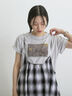 フォトプリントTシャツ(フラワー)（オフホワイト/Ｓグレー）｜sm2rhythm（サマンサモスモス リズム）通販