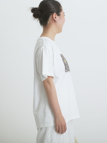 フォトプリントTシャツ(フラワー)（オフホワイト/Ｓグレー）｜sm2rhythm（サマンサモスモス リズム）通販
