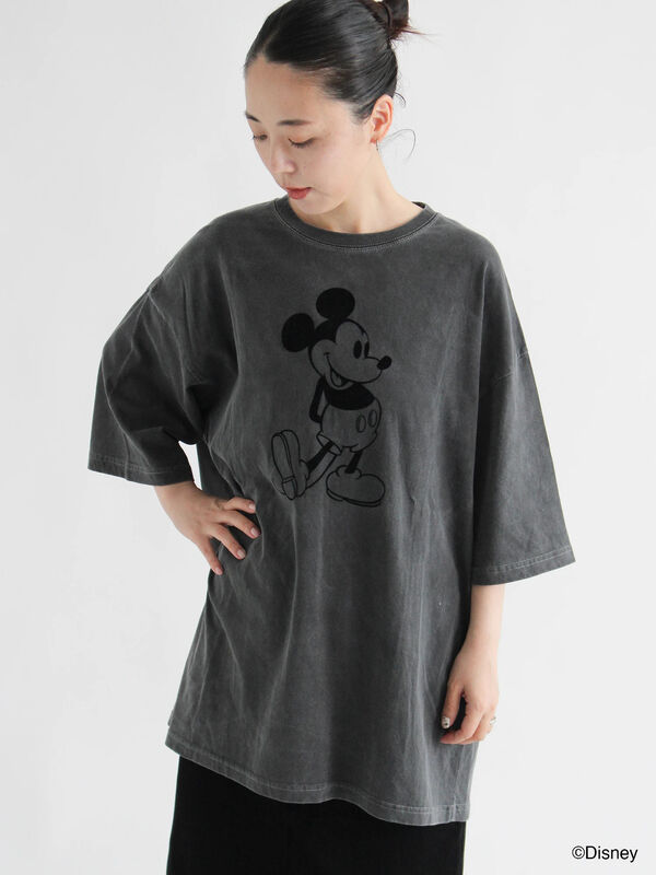 【GOOD ROCK SPEED】MICKEY MOUSE Tシャツ（チャコールグレー/ブラウン）｜sm2rhythm（サマンサモスモス リズム）通販